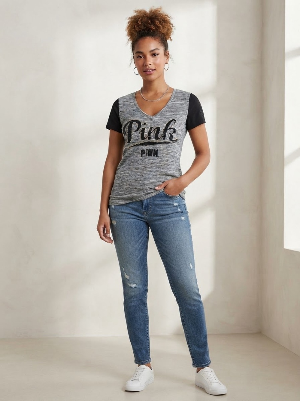 Victoria's Secret PINK Medium Blue Boyfriend Jeans